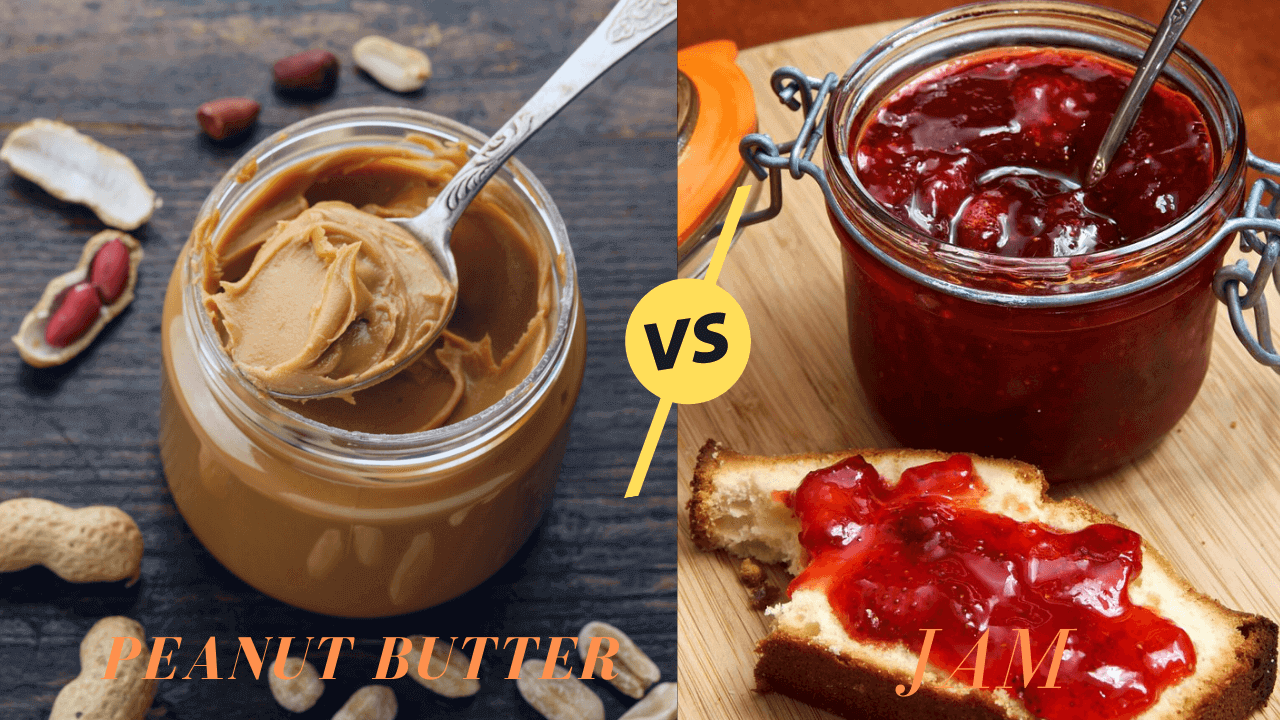 The and butter is what jam peanut between difference What's the